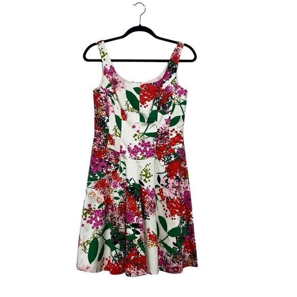Nine West Floral Fit & Flare Dress - Size 4 - Picture 1 of 7